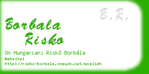 borbala risko business card