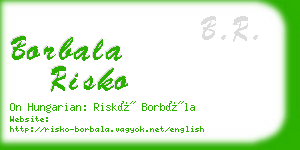 borbala risko business card